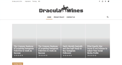 Desktop Screenshot of dracula-wines.com